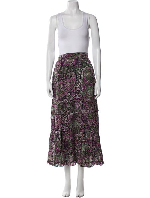 Cleobella Printed Raw-Edge Trim Skirt Set