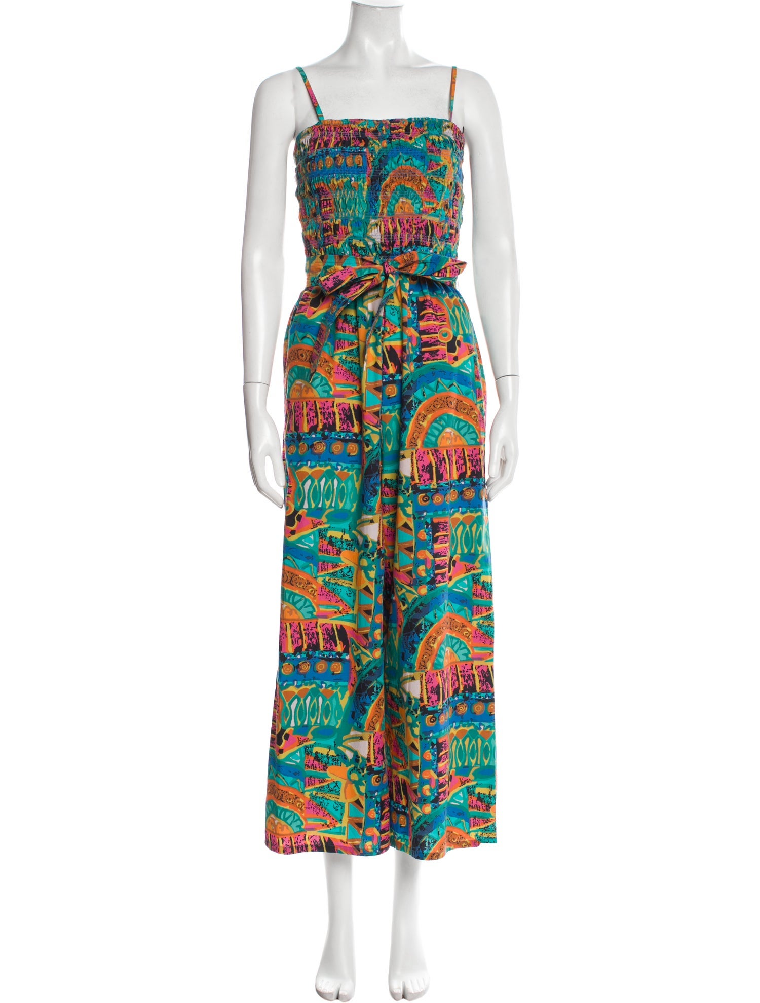 Cleobella Printed Square Neckline Jumpsuit