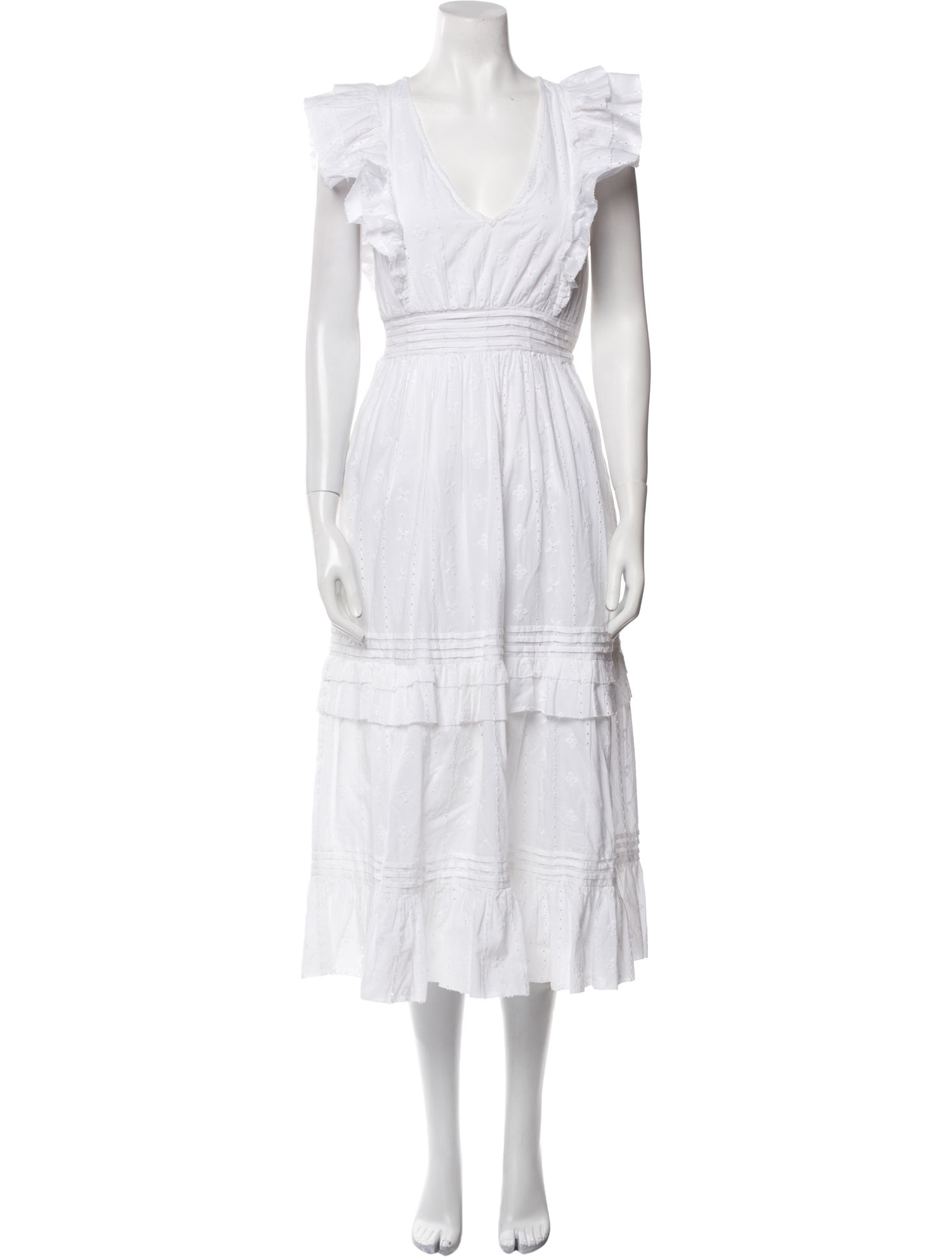 Cleobella V-Neck Midi Length Dress