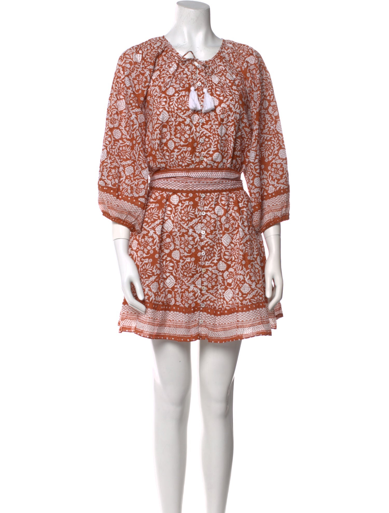 Cleobella Floral Print Mini Dress