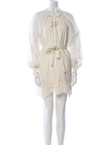 Cleobella Dresses Tie Neck Mini Dress S