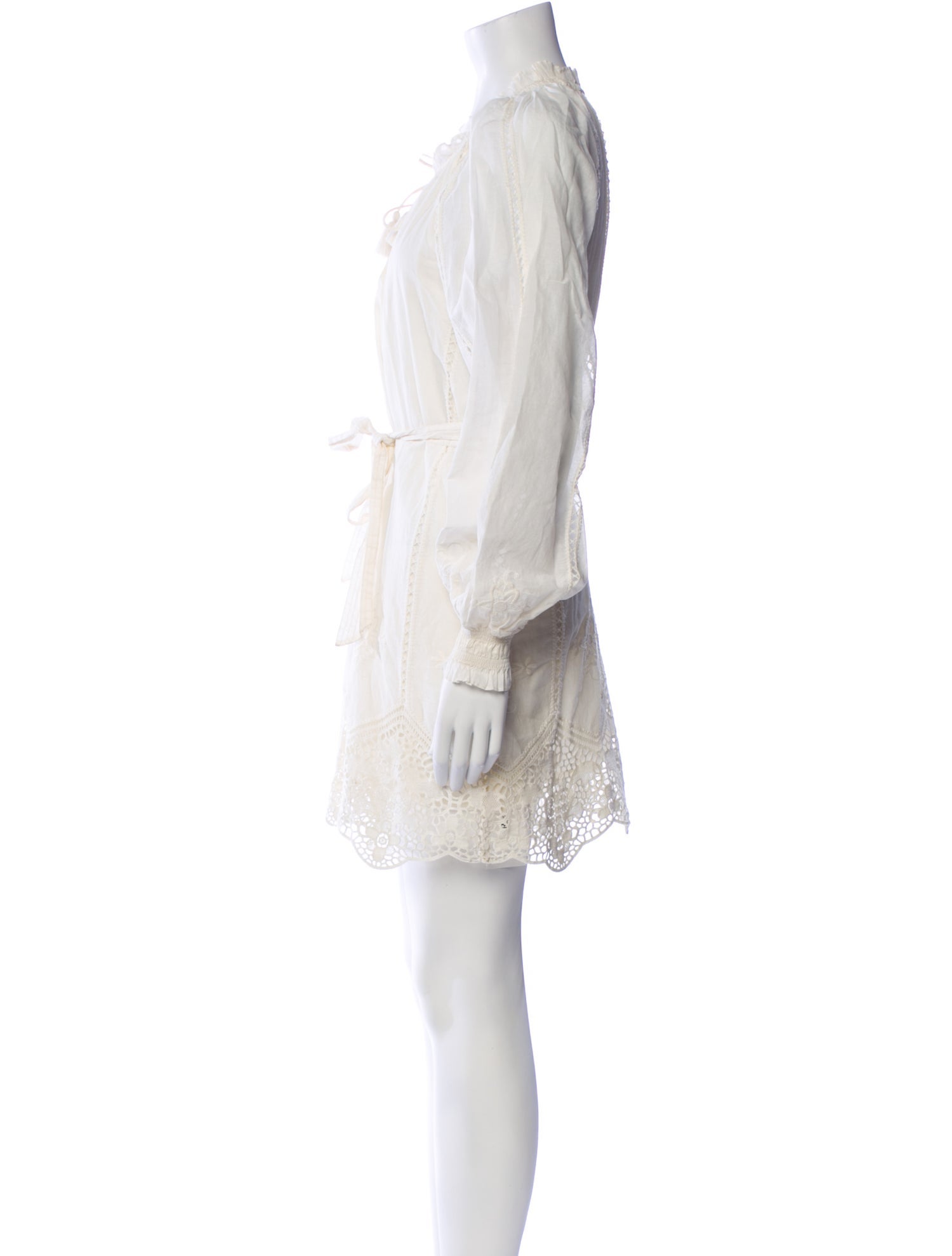 Cleobella Tie Neck Mini Dress