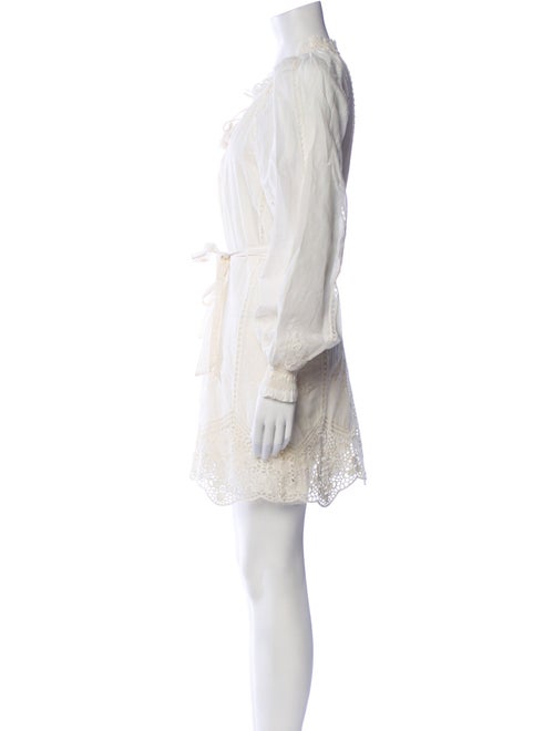 Cleobella Tie Neck Mini Dress