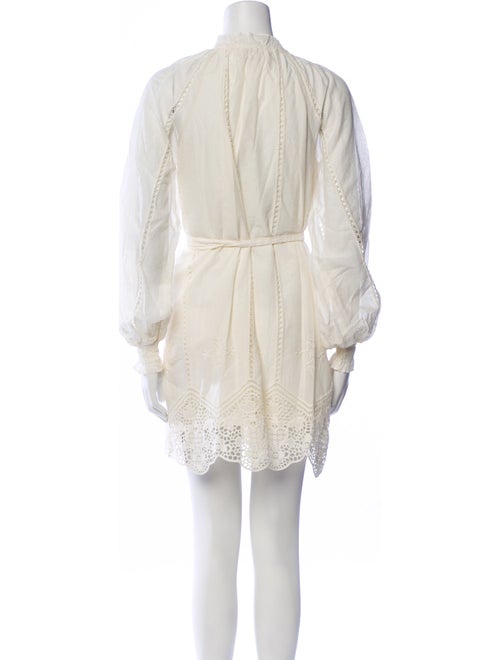 Cleobella Tie Neck Mini Dress