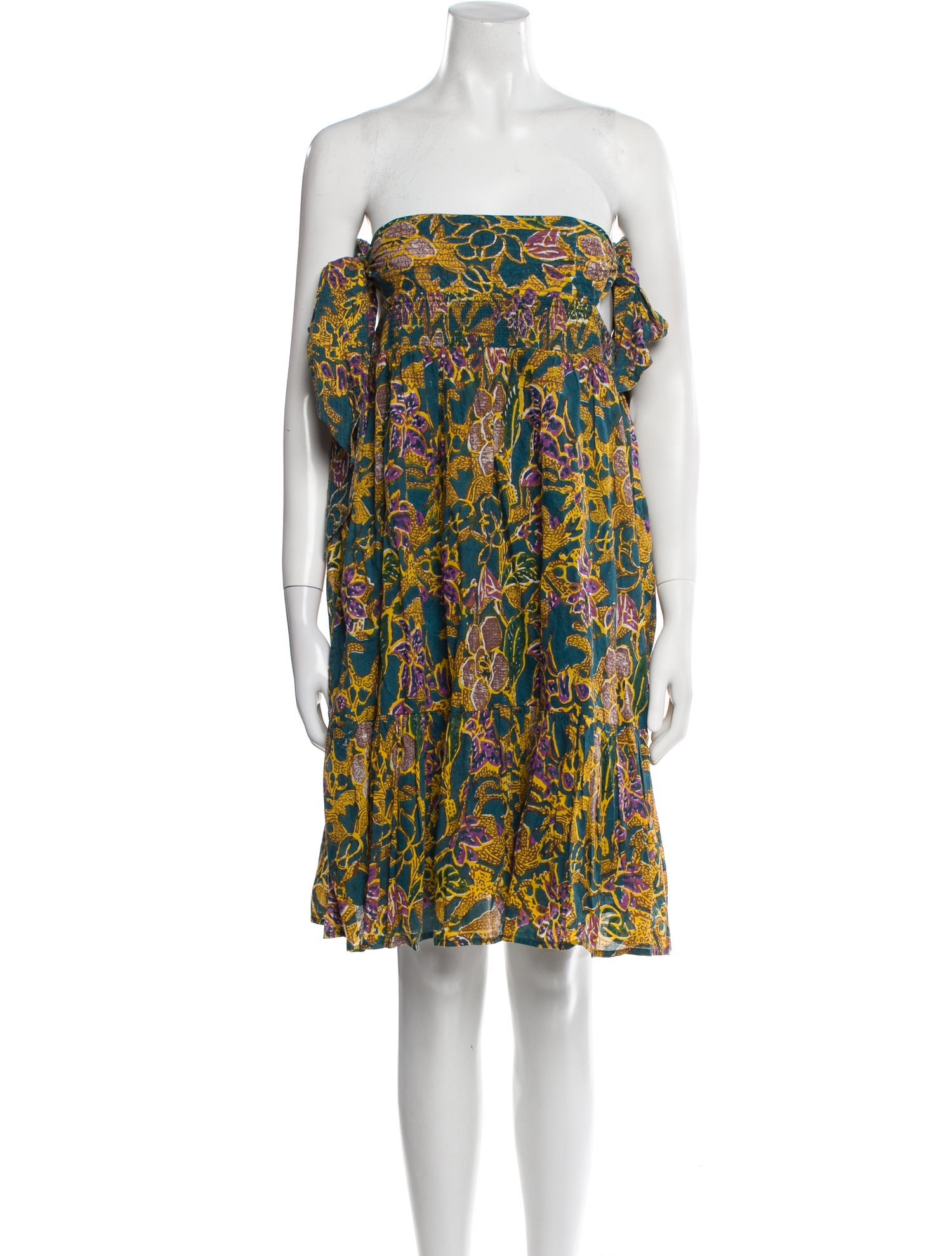 Cleobella Floral Print Mini Dress