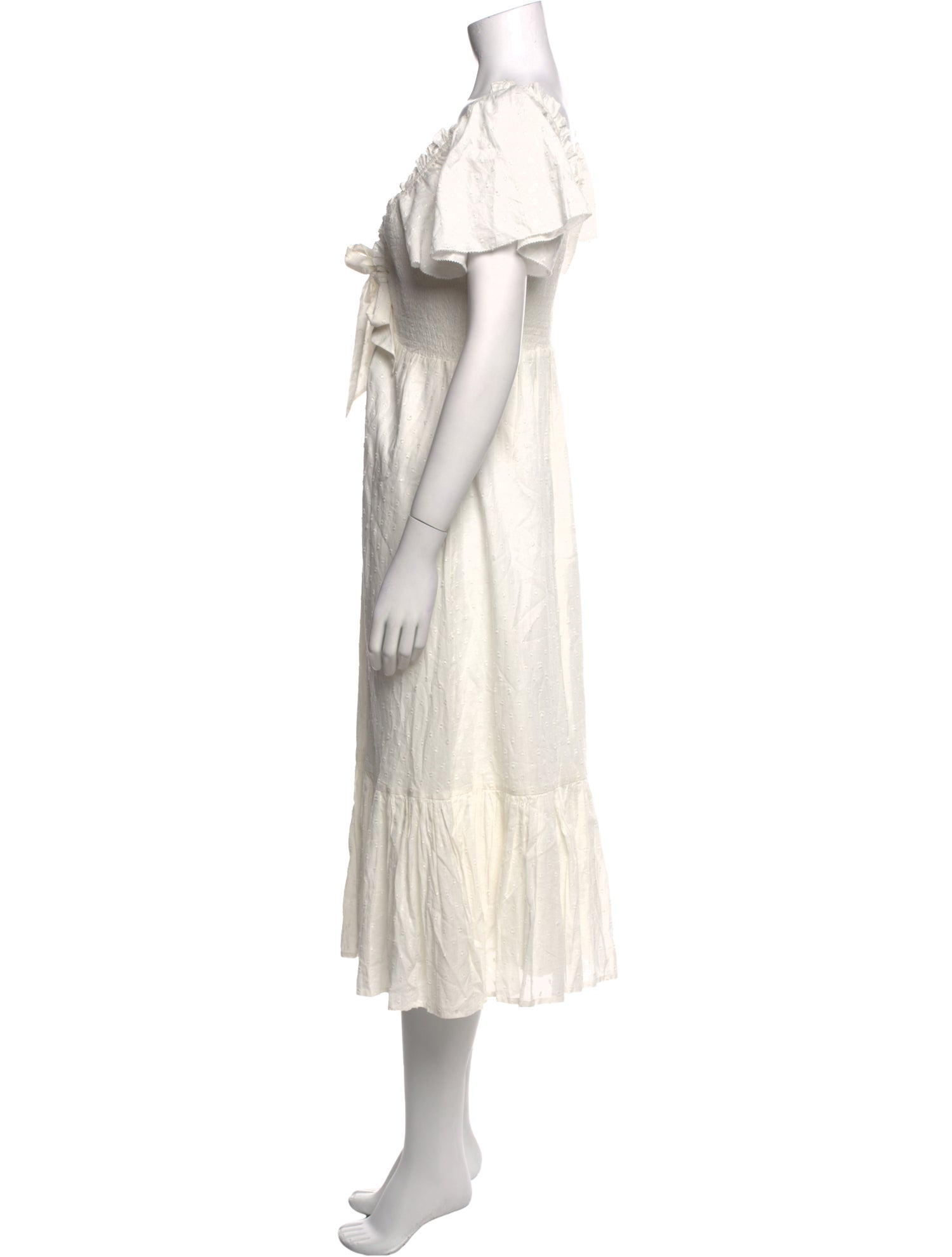 Cleobella Tie Neck Midi Length Dress