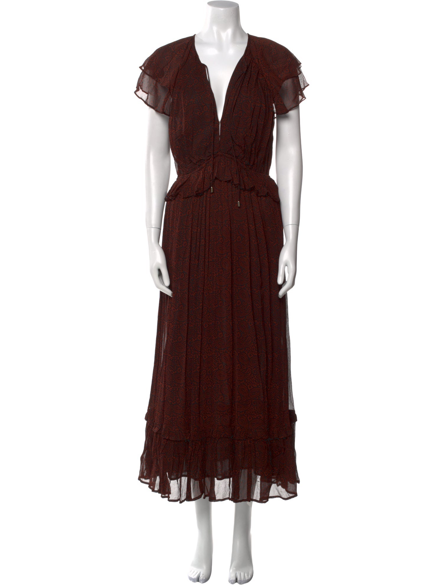 Cleobella V-Neck Long Dress