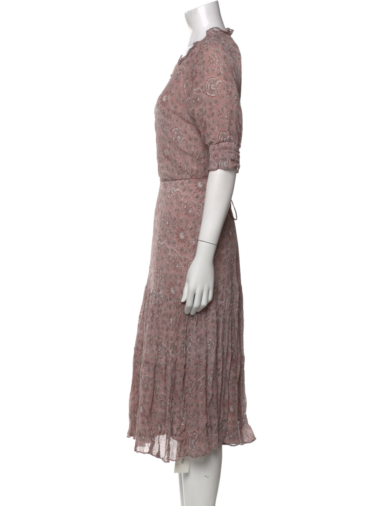 Cleobella Floral Print Midi Length Dress