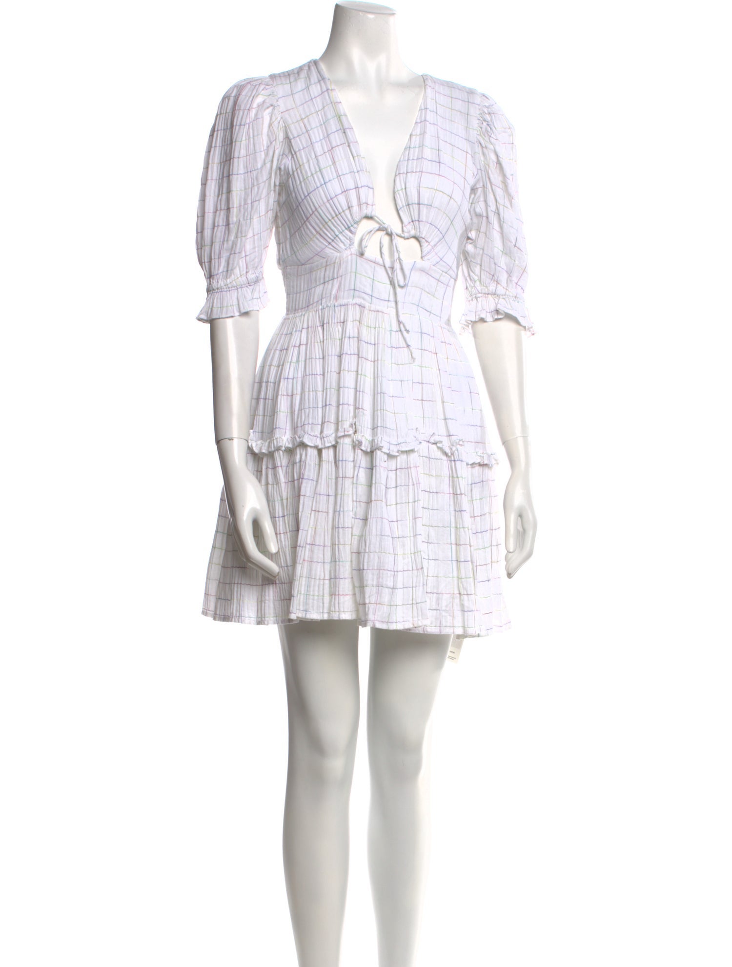 Cleobella Plaid Print Mini Dress