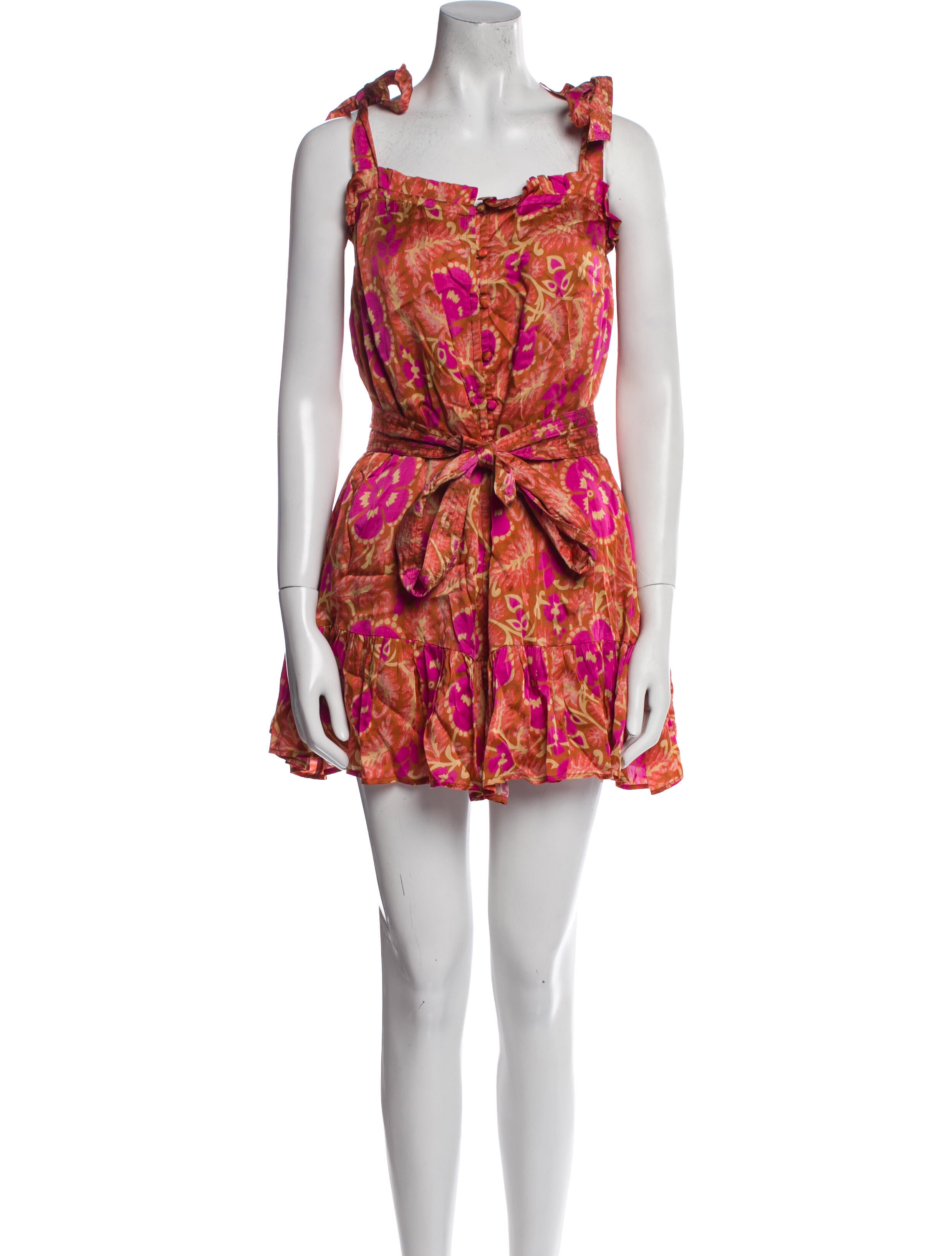 Cleobella Floral Print Mini Dress