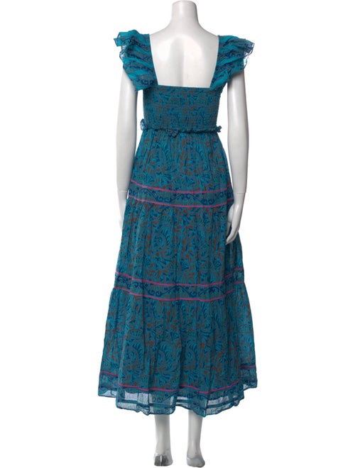 Cleobella Floral Print Midi Length Dress