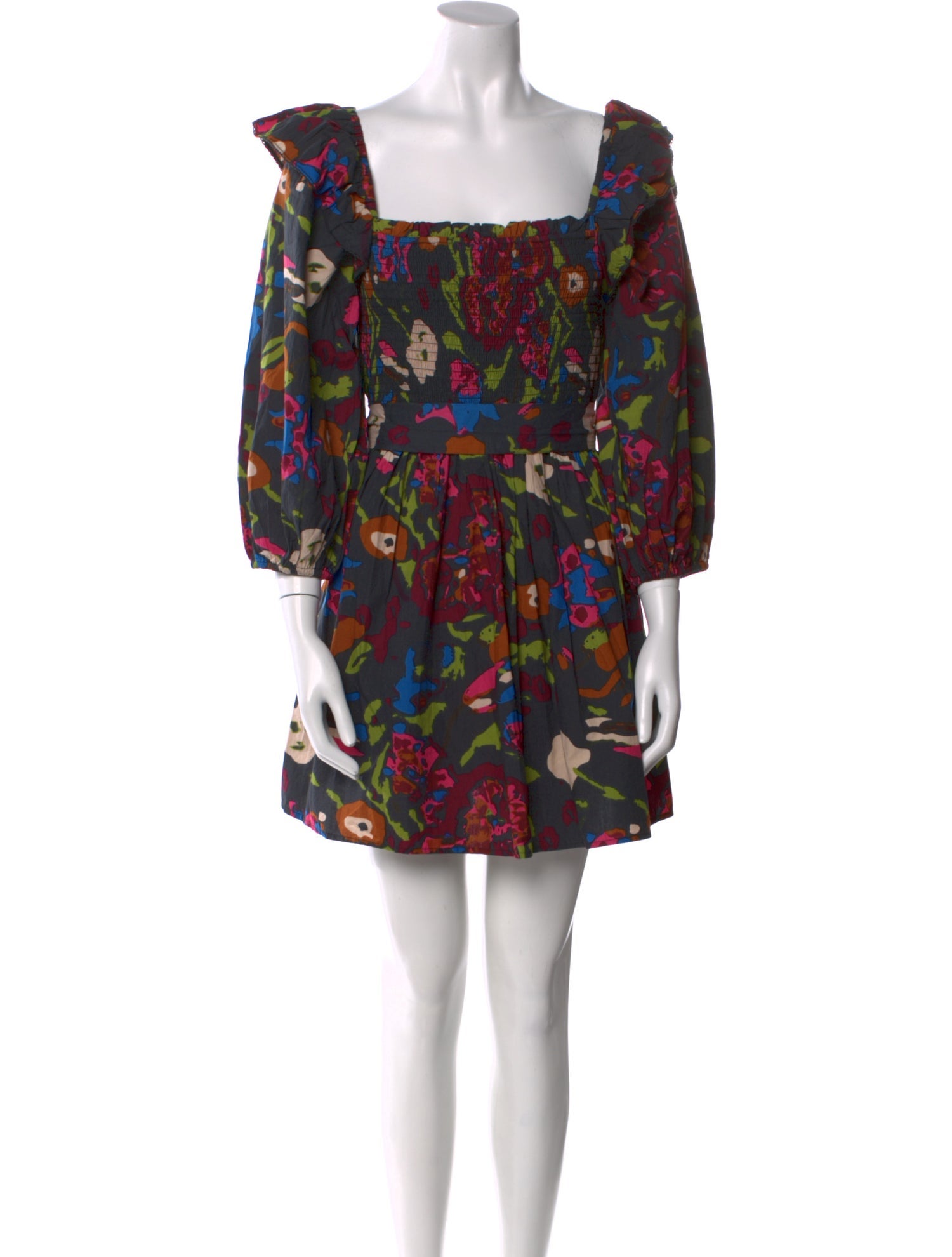 Cleobella Floral Print Mini Dress