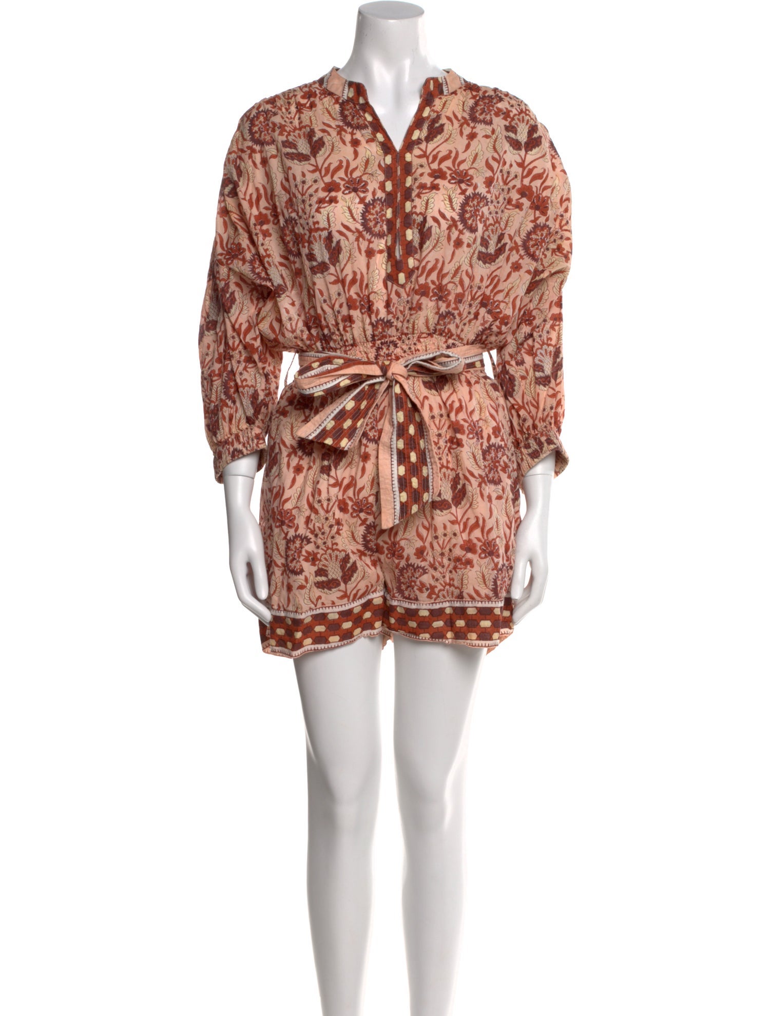 Cleobella Printed V-Neck Romper