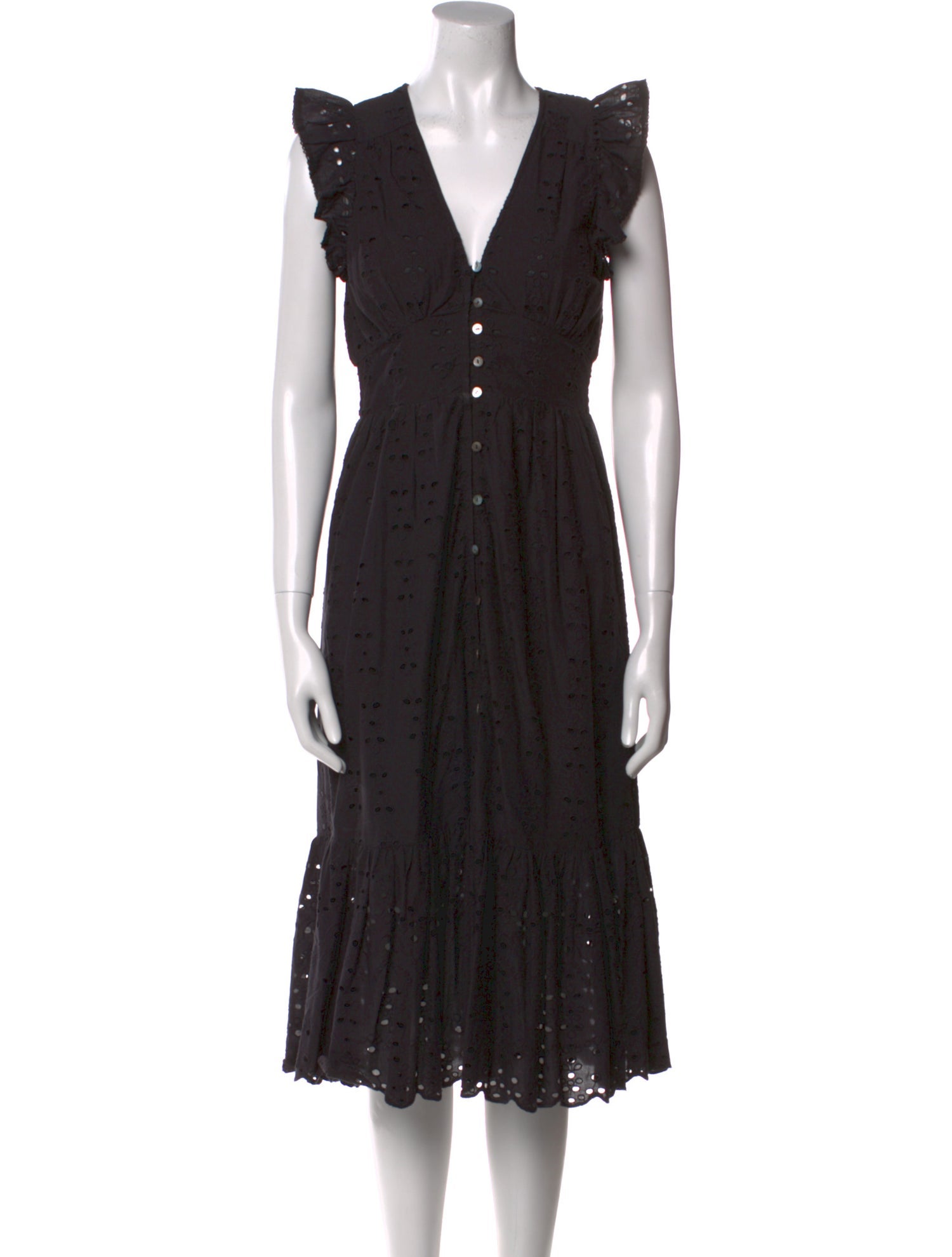 Cleobella V-Neck Midi Length Dress