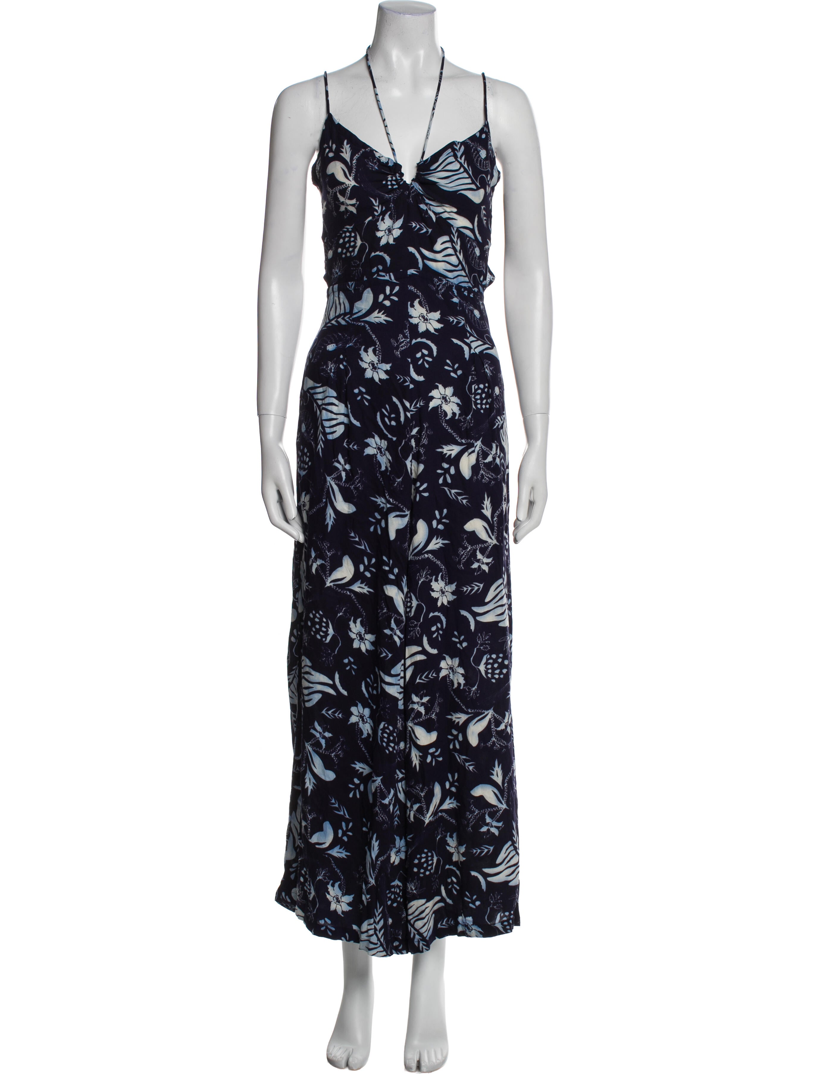 Cleobella Floral Print V-Neck Jumpsuit