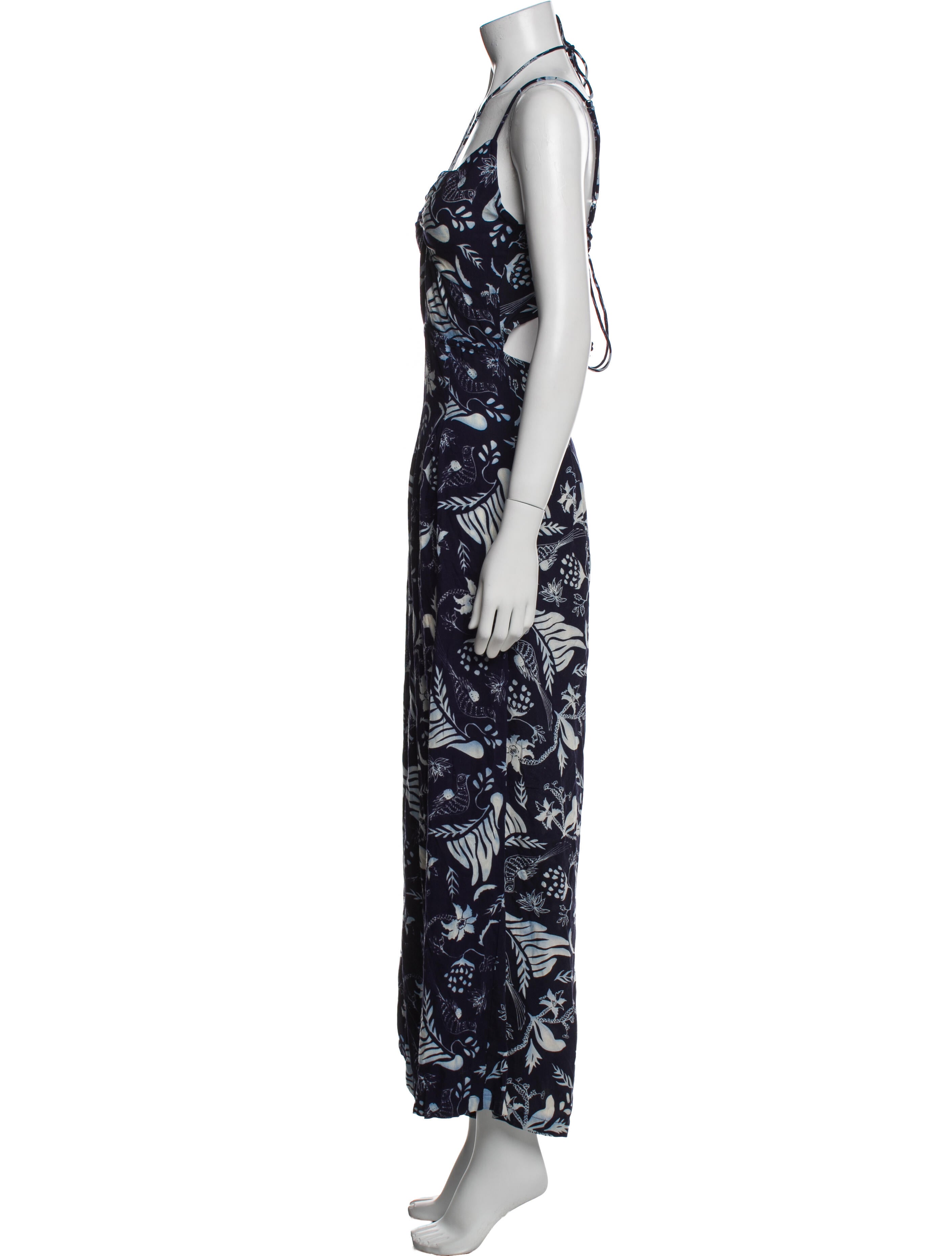 Cleobella Floral Print V-Neck Jumpsuit