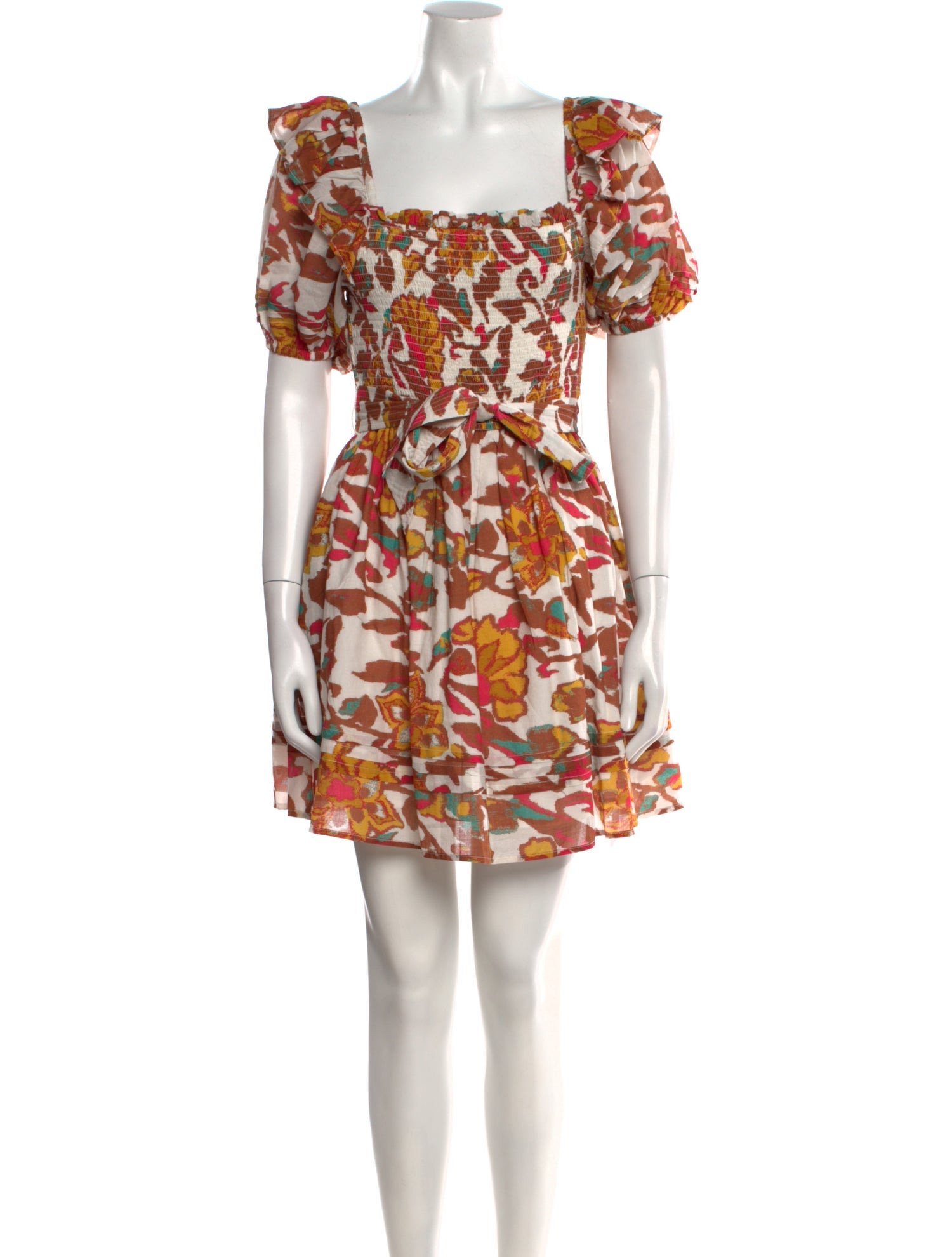 Cleobella Floral Print Mini Dress