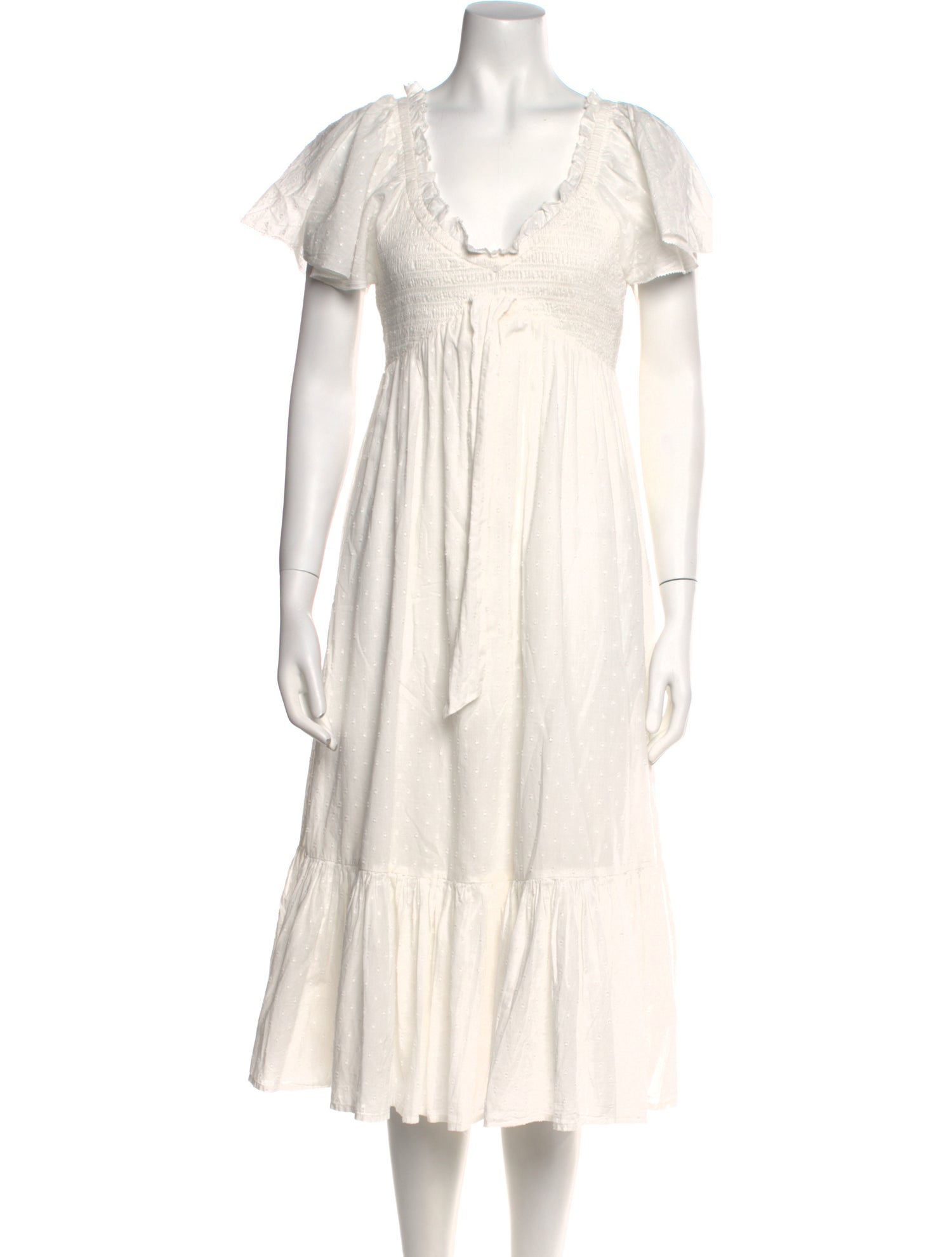 Cleobella V-Neck Midi Length Dress