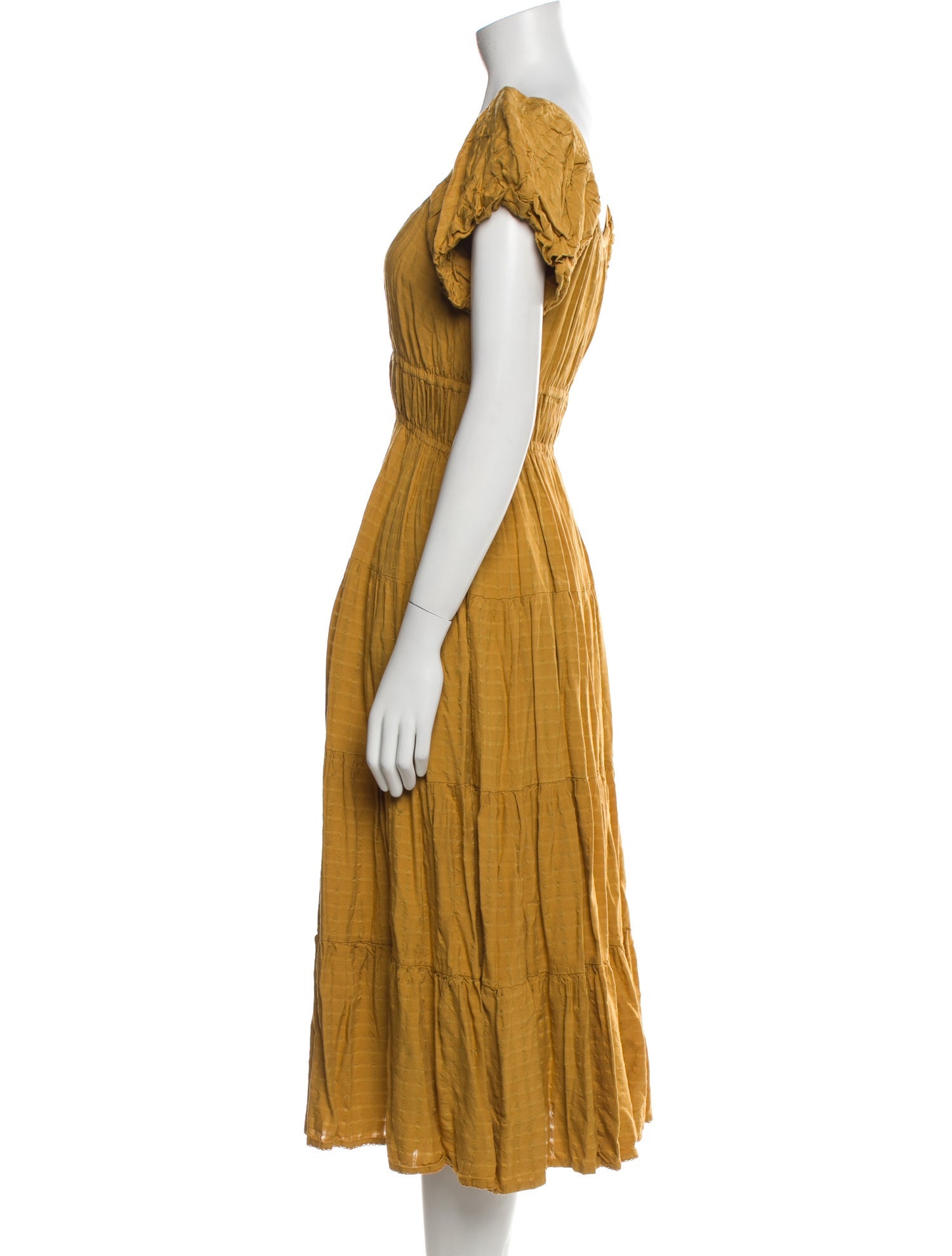 Cleobella V-Neck Midi Length Dress