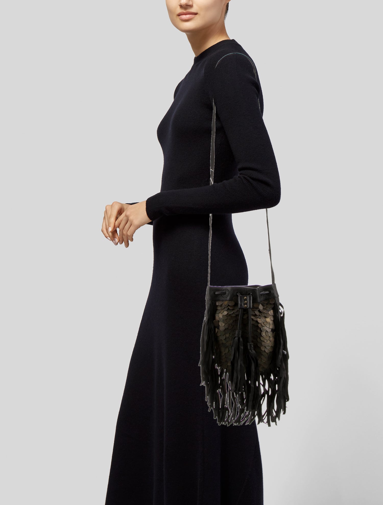 Cleobella Leather Bucket Bag