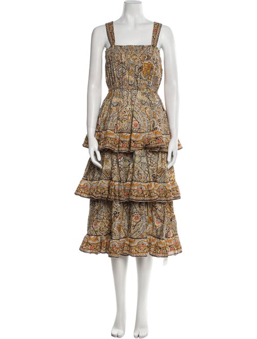 Cleobella Linen Midi Length Dress