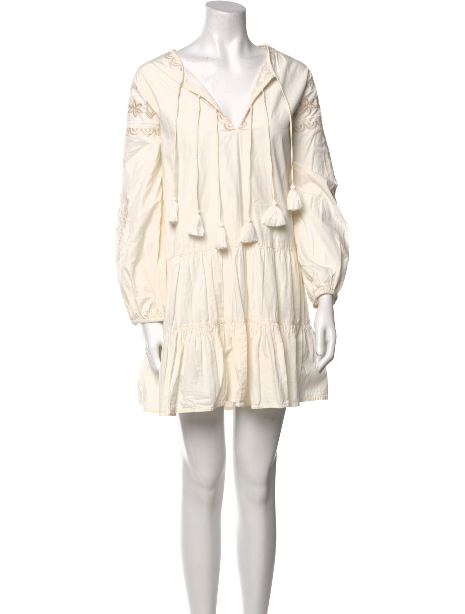 Cleobella V-Neck Mini Dress