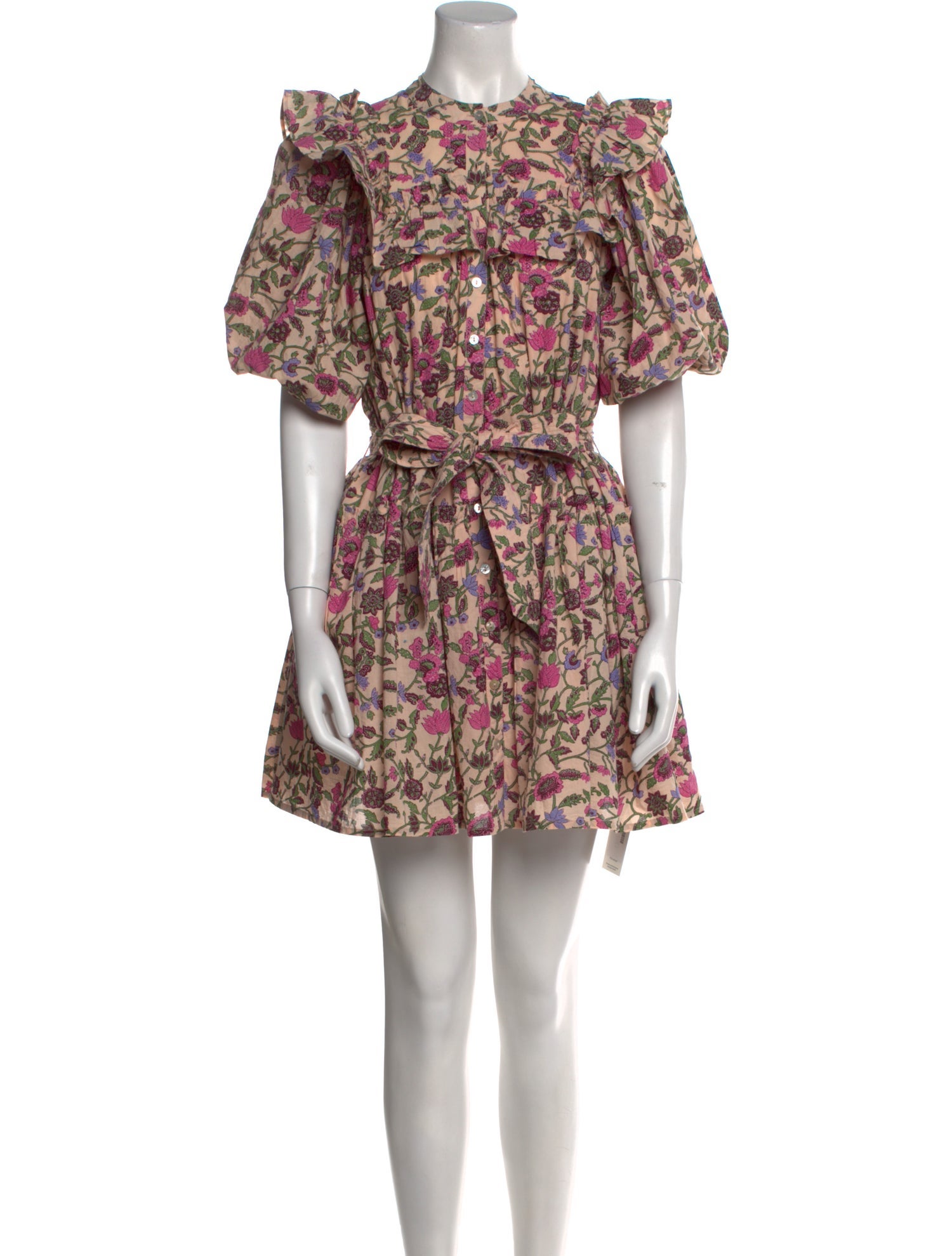 Cleobella Floral Print Mini Dress