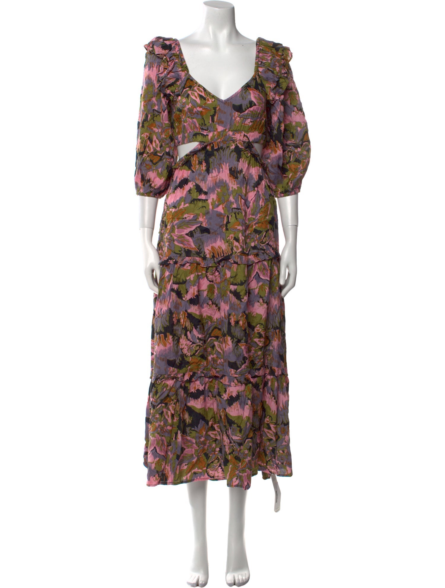 Cleobella Floral Print Long Dress