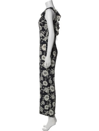Cleobella Floral Print V-Neck Jumpsuit