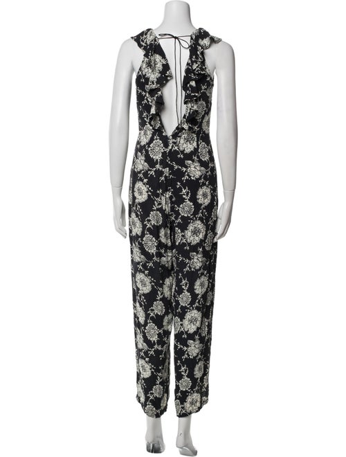Cleobella Floral Print V-Neck Jumpsuit