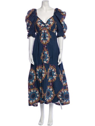 Cleobella Floral Print Long Dress