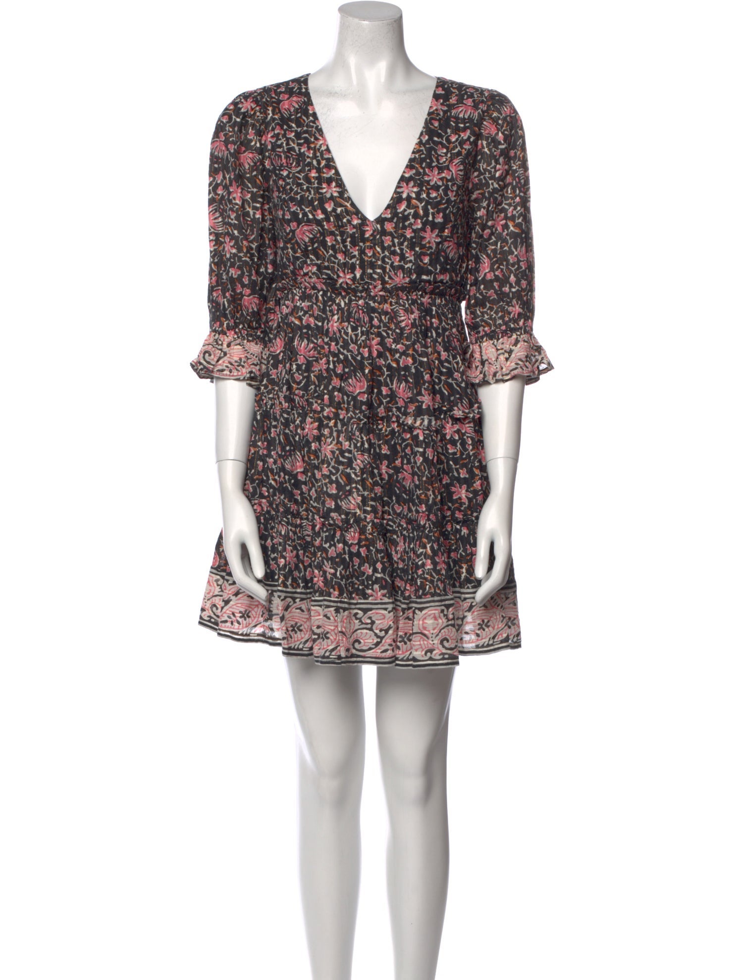 Cleobella Floral Print Mini Dress