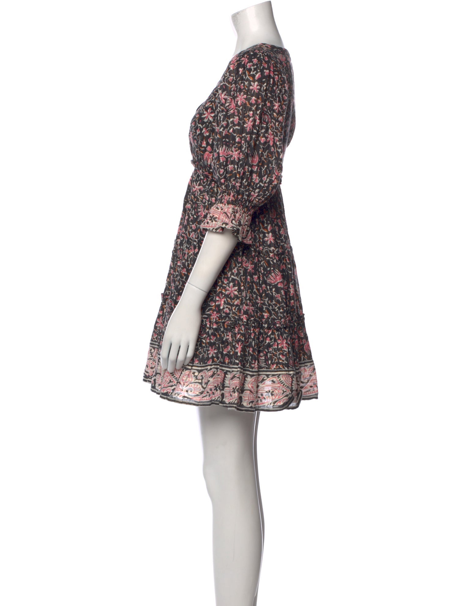 Cleobella Floral Print Mini Dress