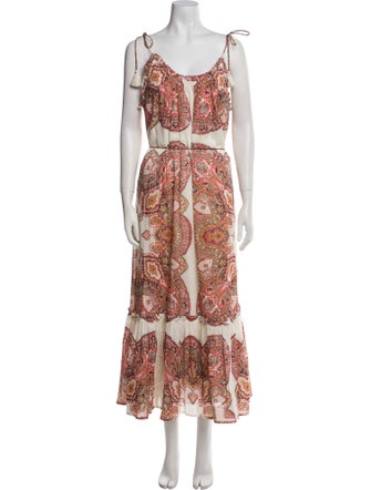 Cleobella Paisley Print Midi Length Dress