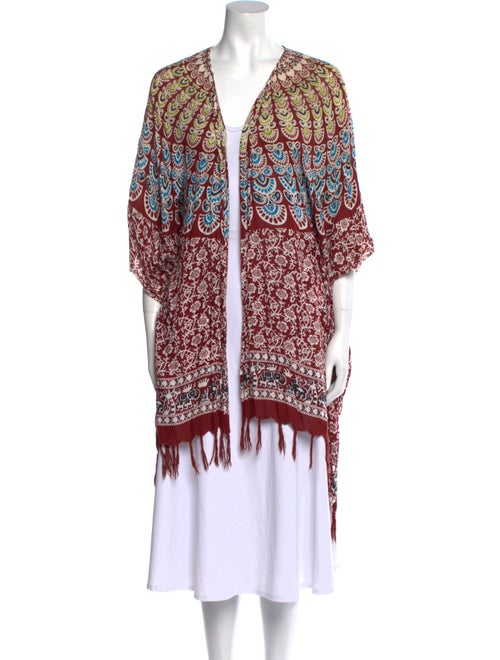 Cleobella Printed Open Front Sweater