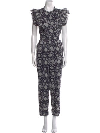 Cleobella Printed Cowl Neck Jumpsuit