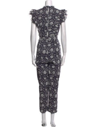 Cleobella Printed Cowl Neck Jumpsuit