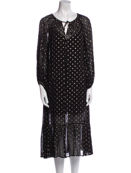 Cleobella Polka Dot Print Midi Length Dress