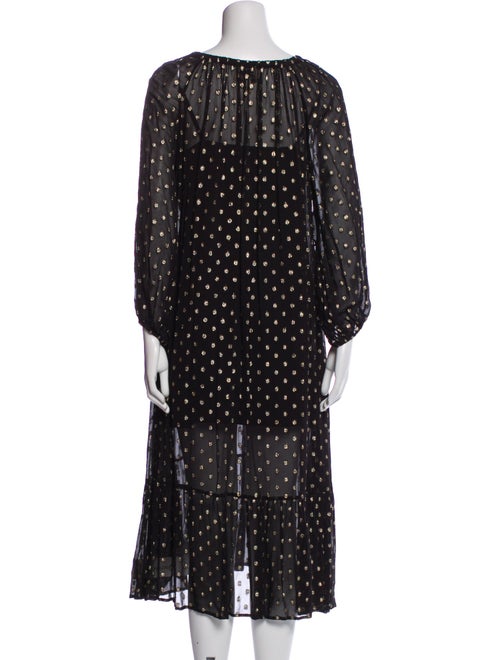 Cleobella Polka Dot Print Midi Length Dress