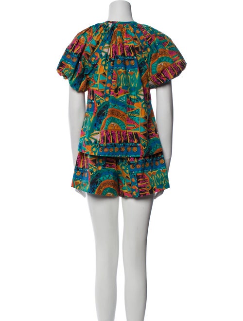 Cleobella Printed Ruffle Embellishment Short Set