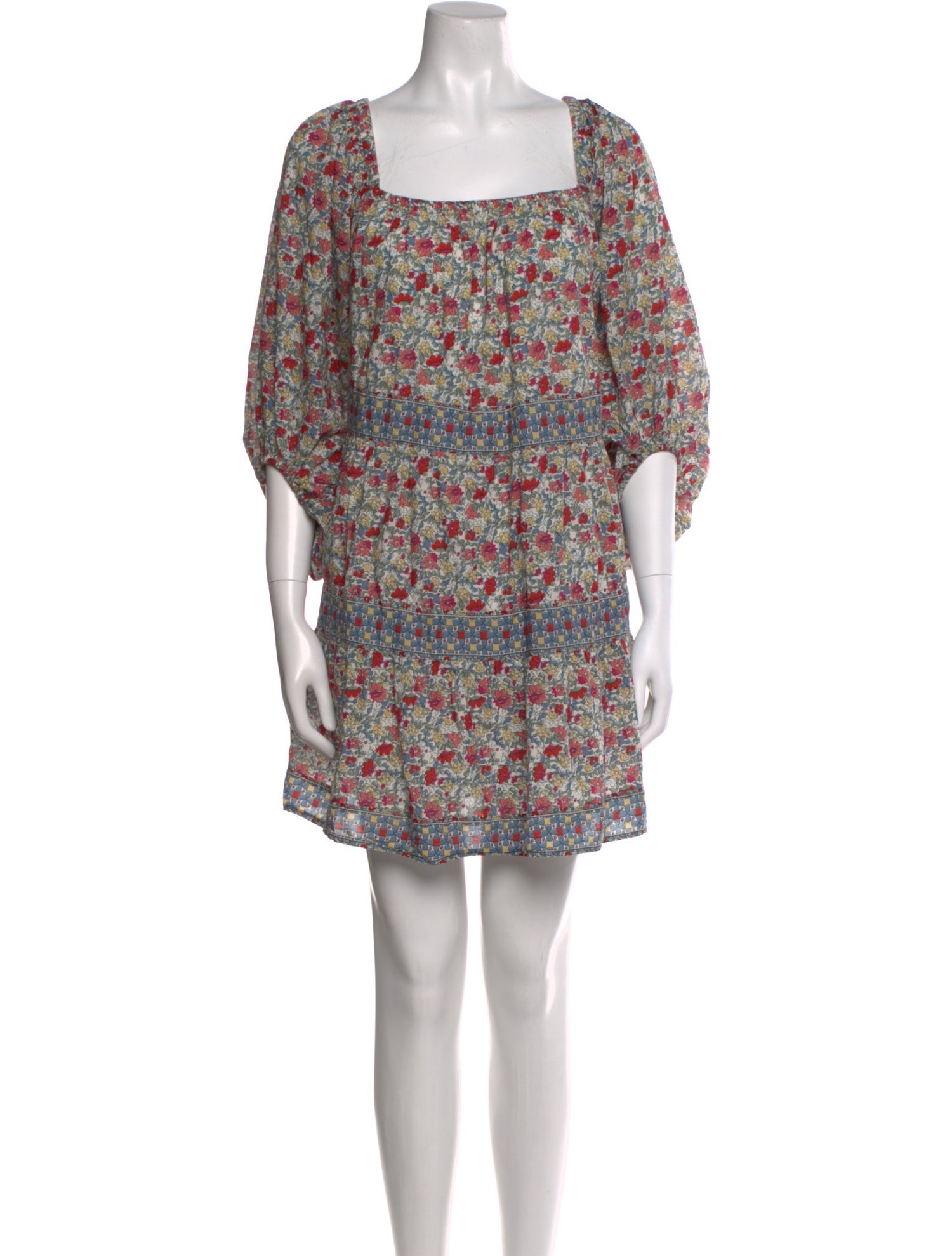 Cleobella Floral Print Mini Dress