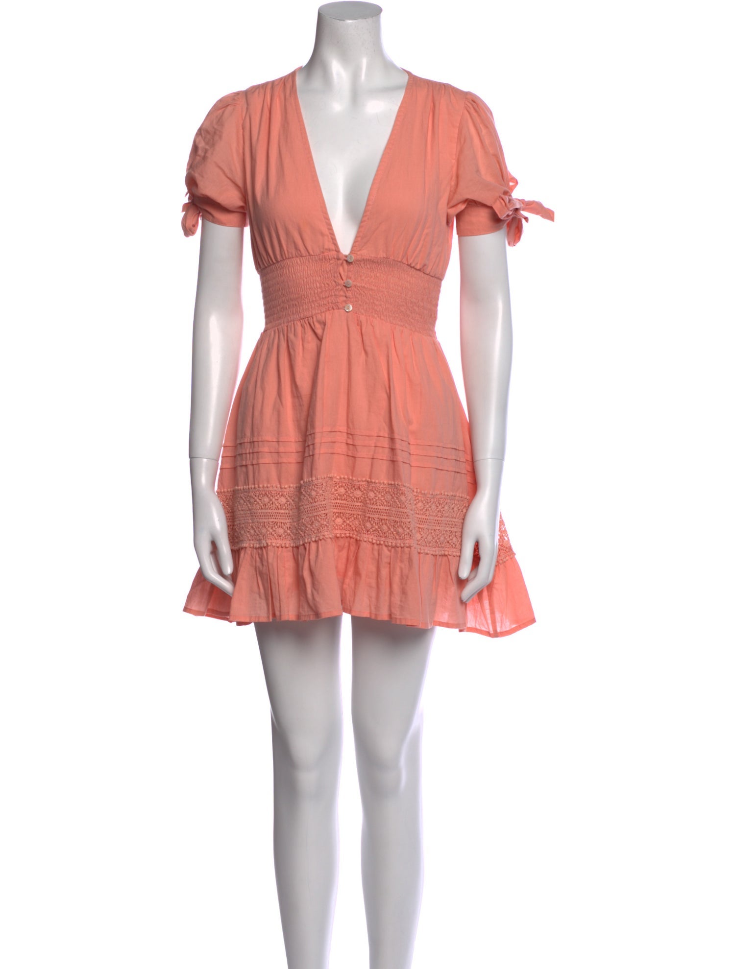 Cleobella V-Neck Mini Dress