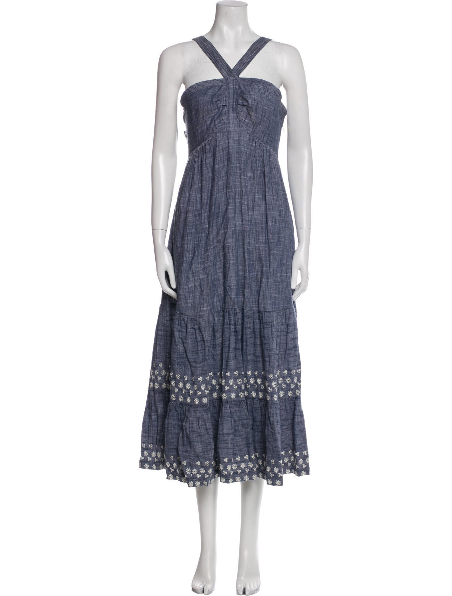 Cleobella Plaid Print Midi Length Dress