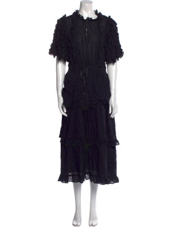 Cleobella Mock Neck Midi Length Dress