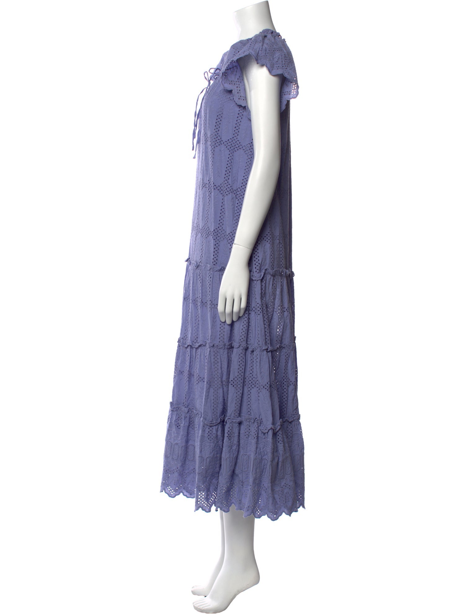 Cleobella Tie Neck Long Dress