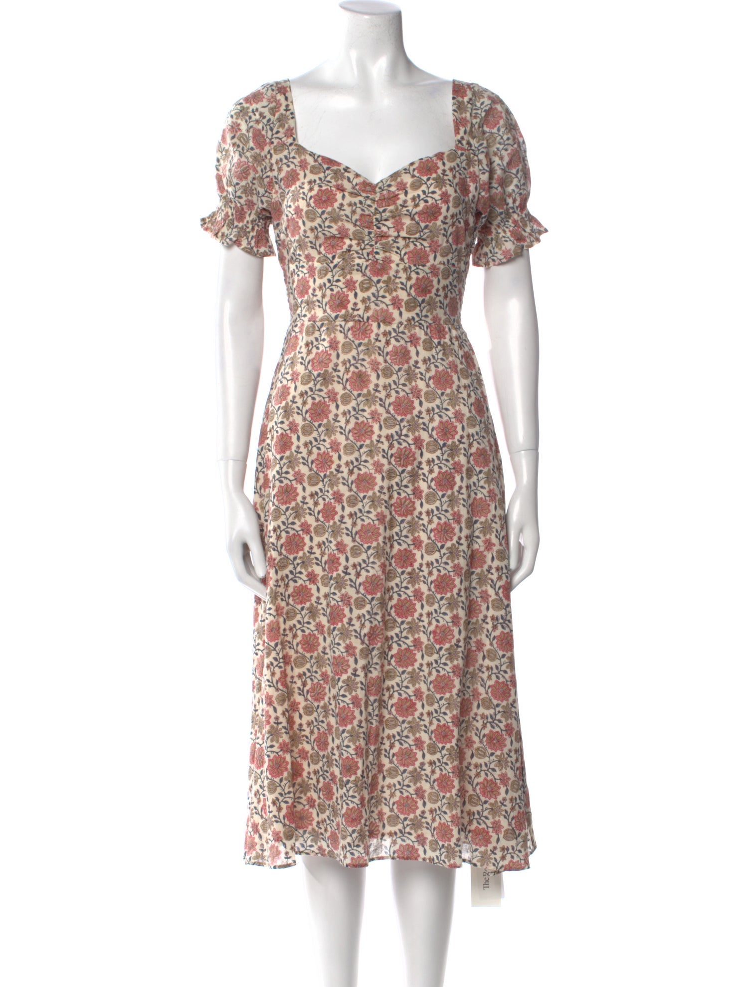Cleobella Floral Print Midi Length Dress