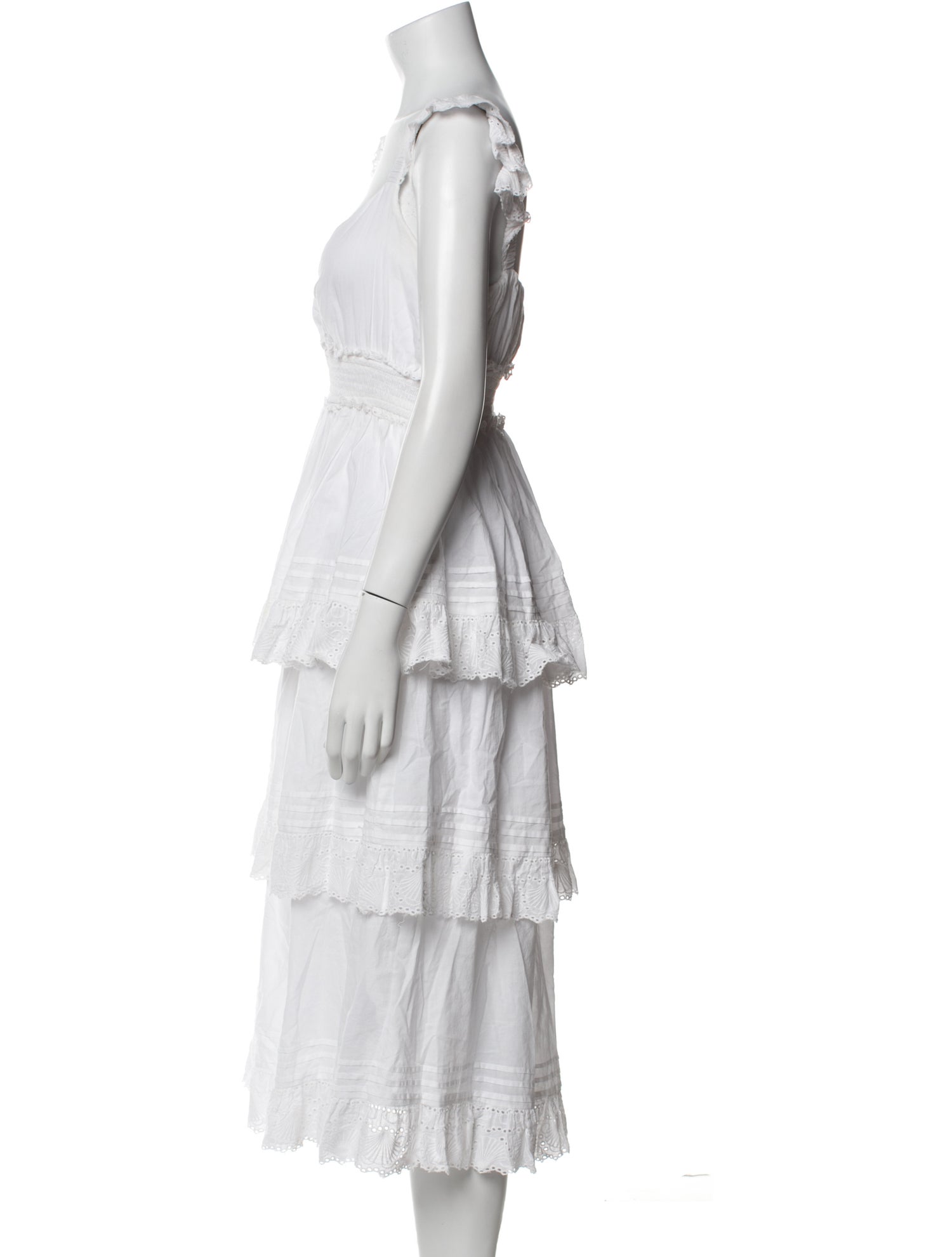 Cleobella V-Neck Midi Length Dress