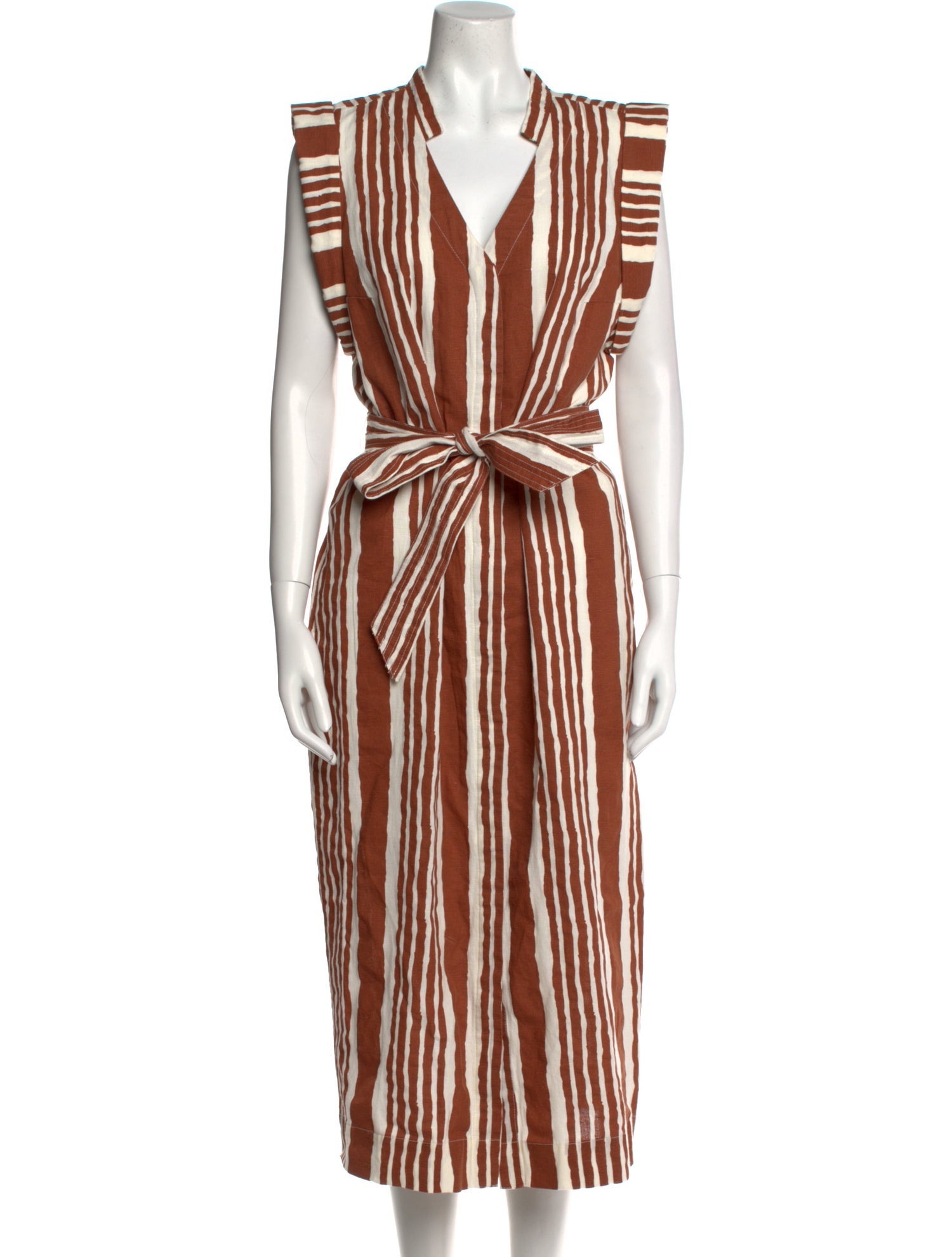 Cleobella Striped Midi Length Dress