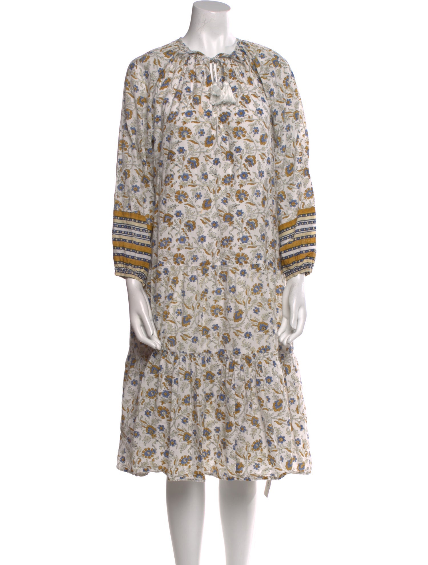 Cleobella Floral Print Knee-Length Dress