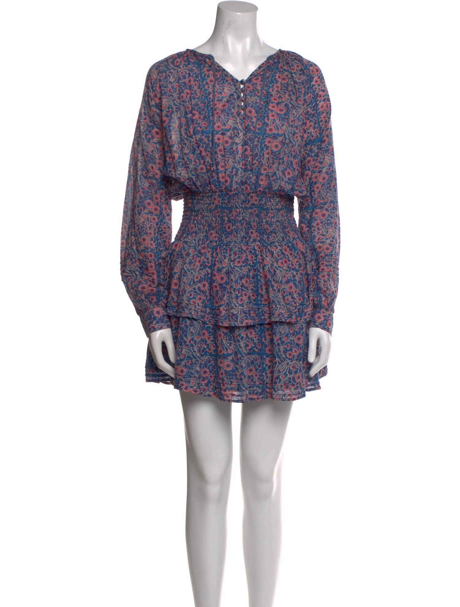 Cleobella Floral Print Mini Dress